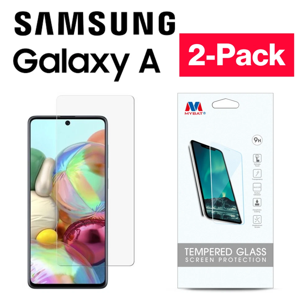 3Pack MyBat Tempered Glass Screen Protector for Samsung Galaxy A Series  A01-A72 - Image 1 of 4