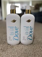 dove body wash Hydration Boost And Exfoliate Away 