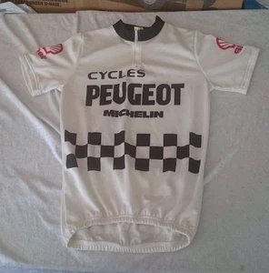 Team Peugeot Cycles Michelin Shell Vintage Jersey RARE! - Picture 1 of 3