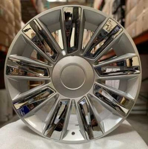 1-24" Rims Platinum Style Silver Chrome Wheels Fit Cadillac Escalade D06 - Picture 1 of 6
