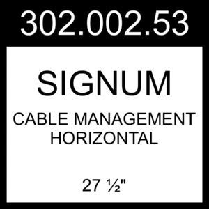 IKEA SIGNUM Cable Management Horizontal Silver Color 27 ½" 302.002.53 - Picture 1 of 3