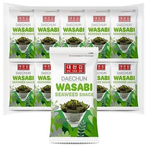 Wasabi Seaweed Snacks / 20 Pack /Product of Korea/Kimbpa Gimbap Vegan Keto Gl... - Picture 1 of 6