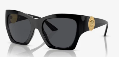 Nuevas gafas de sol VERSACE VE 4452 GB1/87 negras/grises oscuras para mujer Foto 1 de 4