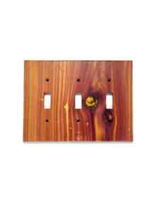 Red Cedar Switch Plate Covers Rustic Light Switch Cover Wooden Wall Plate for Pl