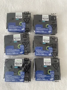 6er-Packung laminiertes KLAR Etikettierband 12 mm 0,47 Zoll - schwarze Tinte - Bild 1 von 3