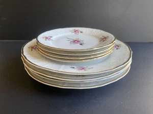 Juego de 8 platos de postre de cena de porcelana Bernadotte - Sonata - Checoslovaquia - Imagen 1 de 7