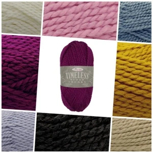 King Cole TIMELESS Super Chunky Acrylic Alpaca Soft Knitting Crochet Yarn100g - Picture 1 of 16