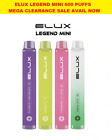 ELUX LEGEND MINI Vape Device 600 Puffs 20mg TPD Compliant UK Best Seller