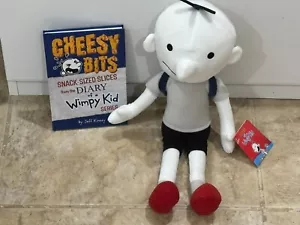 NEW Kohls Diary of a Wimpy Kid Jeff Kinney Plush Doll & Cheesy Bits Book Easter - Picture 1 of 2