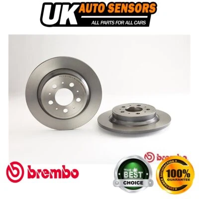 Discos de freno traseros Brembo para Volvo V70 1999-2008 S60 2000-2010 S80 1998-2008 Foto 1 de 4