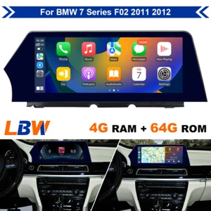12.3'' Car GPS Screen Carplay Display 4+64GB Wifi For BMW 7 Series F02 2011 2012 - Picture 1 of 12