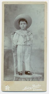 EGYPTE Aziz & Dorés à Alexandrie Enfant Mode enfantine Vintage print c.1908 - Imagen 1 de 2