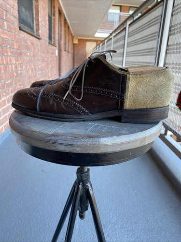 Scarpe da uomo Prada brogue Bordeaux taglia 11 vintage