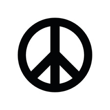 Peace Symbol Logo Vinyl Decal Sticker for Wall, Door, Gaming Laptop, Fridge