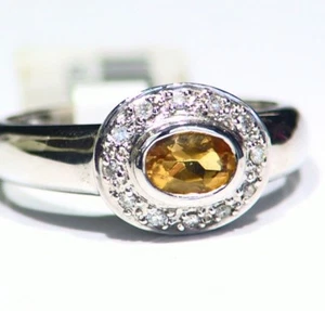 Designer 14K Gold Natural Diamond .23CT Anniversary Engagement Vintage Ring Halo - Picture 1 of 7