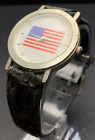 Vintage Men's Marcel American Flag Watch - Untested - May Need Battery/Repair