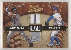2004 Donruss Leather & Lumber Rivals Materials /250 Albert Pujols Mark Prior