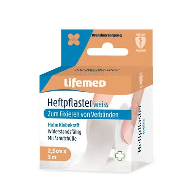 Lifemed Heftpflaster 5 m x 2,5 cm weiss Classic