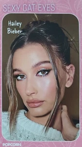 HAILEY BIEBER - Star Card 12x7cm - RARE German Magazine Clippings Beauty Karte - Imagen 1 de 2