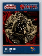 2015 Contenders Draft Picks #50 Joel Embiid RC Jayhawks 76ers