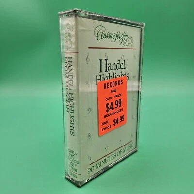 Handel: Highlights From Messiah Audio Cassette Tape NEW Classics For Joy SEALED - Image 1 of 3