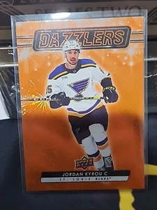 2023-24 Upper Deck Series 2 Hockey Jordan Kyrou Orange Dazzlers  #DZ-52  - Picture 1 of 2