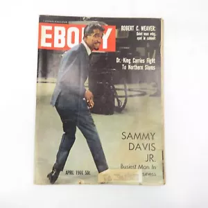 Ebony Magazine April 1966 Sammy Davis Jr. Busiest Man in Show Business #2 - Picture 1 of 10