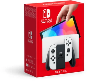 NINTENDO Switch OLED Konsole 7 Zoll weiß schwarz B-WARE - Bild 1 von 3