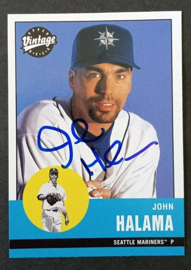 2001 Upper Deck (VINTAGE) SIGNED: John Halama, MARINERS #62 - Image 1 of 1