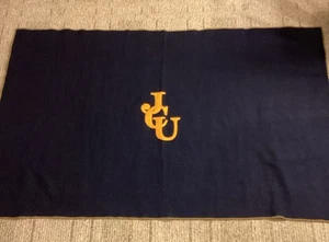Rare Vintage John Carroll University Wool Stadium Blanket 58” X 37” - Picture 1 of 4