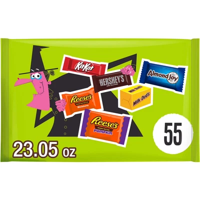 Hershey Assorted Chocolate Candy Mix 23.05 oz Bag, 55 Pieces Halloween Treats - Image 1 of 4