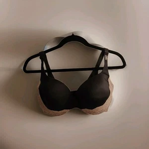 Victoria’s Secret Lined Demi bra 36DD black lace overlay underwire - Picture 1 of 1