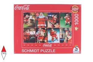 PUZZLE TEMATICO SCHMIDT VINTAGE COCA COLA SANTA CLAUS 1000 PZ - Foto 1 di 3
