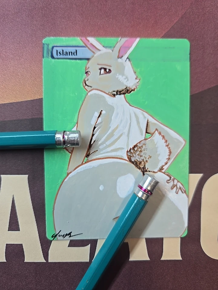 Hand-Painted MTG Island Card Alter – Haru Beastars Fan Art BAZAYO - Image 1 of 3
