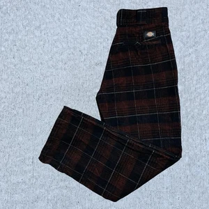 Pantalones de pana vintage Y2k Dickies multicolor a cuadros patinador grunge para mujer 27x28 - Imagen 1 de 6