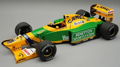 MODELLINO AUTO STATICO TECNOMODEL BENETTON B192 MCCARTHY TEST SILVERSTONE 1992 - Immagine 1 di 4