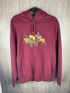 Ralph Lauren Triple Pony Graphic Hoodie Medium - Picture 1 of 9
