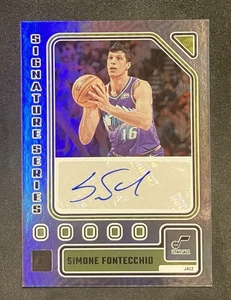2023-24 Panini Donruss - Signature Series Simone Fontecchio #SS-FON (AU) Jazz - Bild 1 von 4