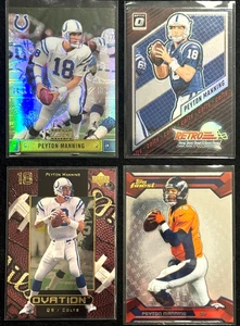 Lot 4 Peyton Manning 1999-2000-2013-2023 Topps,Panini,UD - Inserts - Picture 1 of 2