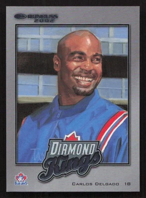 Tarjeta Donruss Carlos Delgado Diamond Kings 2002 #/2500 #DK-5 Foto 1 de 2