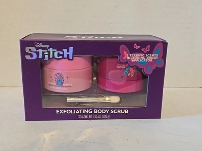 Exfoliante corporal exfoliante Stitch 7,5 OZ nuevo en caja Disney con cepillo Foto 1 de 4