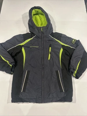 Chaqueta impermeable para niños talla pequeña chaqueta de invierno con doble cremallera Foto 1 de 4