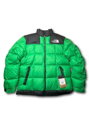 New The North Face Lhotse Down Puffer Jacket 700 Optic Emerald Black Men's S - Image 1 of 4