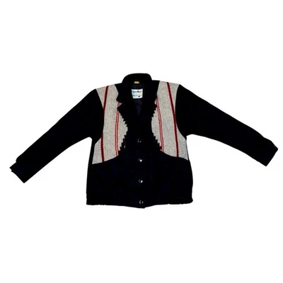 Vintage Pioneer Wear Wool Chimayo Western Aztec Southwestern Jacket Size Medium - Image 1 of 4