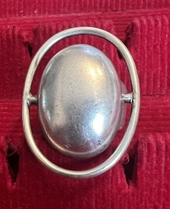 VTG Taxco Oval Dome Ring Sterling Silver 925 Mexico Size 8 TM 112Statement - Picture 1 of 9