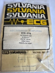 1pezzo ECG370 NOS AUTENTICO SYLVANIA COME FOTO - Foto 1 di 4