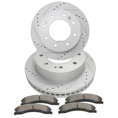 Front Brake Rotors Ceramic Pads For 2011 2015-2016 GMC Sierra 2500 HD Foto 1 de 4