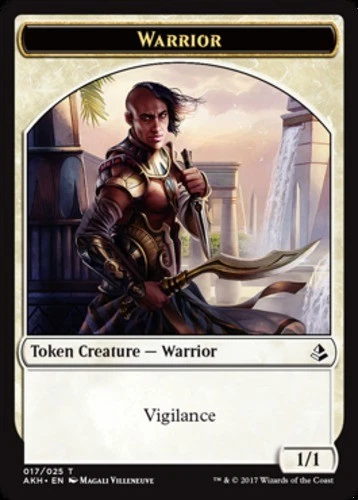 Warrior Token - Amonkhet #017/025 MTG Magic The Gathering - Image 1 of 1