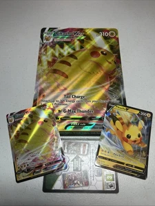 Pokemon TCG SWSH 285 & 286 Pikachu V & Vmax Set 2 NM/LP (1233) - Bild 1 von 5
