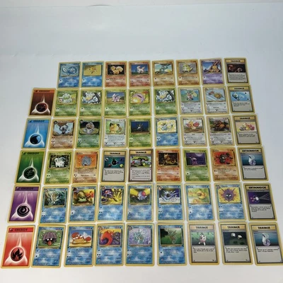 Vintage Pokémon 53 Card Bundle 1999-2000 Base, Jungle, Fossil, Team Rocket Set - Image 1 of 4